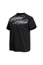 Plug‑House | Artskate Artpark Cursive‑Script Black Loose‑Fit Unisex Streetwear T‑Shirt